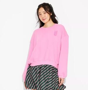 NWT Wicked X Target Paul Tazewell Sweatshirt XXS 2XS Pink Defy Gravity Crewneck